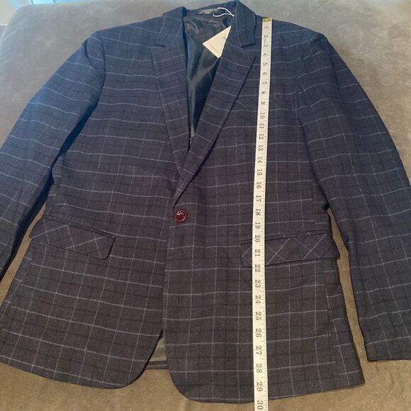 Men’s Mogu Plaid 3 Piece Suit Jacket 40 Pants 36 NWT - Picture 6 of 16